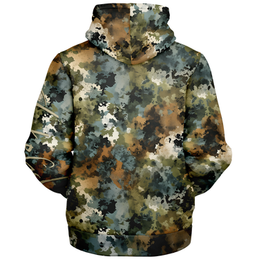 Chokefish™ Microfleece Zip-Up Hoodie Acid-Wash Colors-016